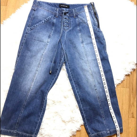 Liverpool || Denim Capri Jeans Pants - Picture 6 of 9